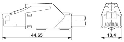 Cable adaptador RJ45 cat5 a M12 industrial - Imagen 4