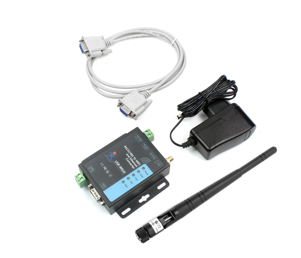 Conversor Serial RS232 / RS485 a Ethernet TCP y Wifi 2,4Ghz USR-W610 - Imagen 2