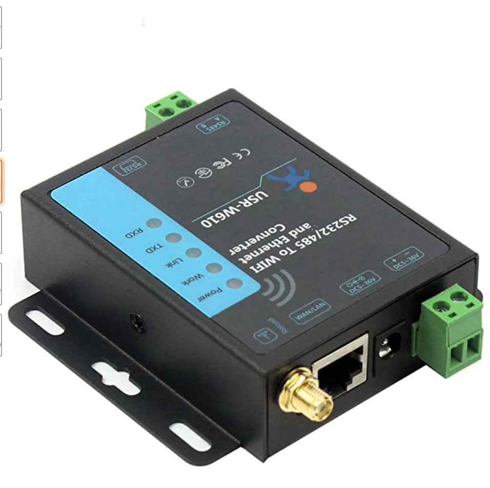 Conversor Serial RS232 / RS485 a Ethernet TCP y Wifi 2,4Ghz USR-W610 - Imagen 3