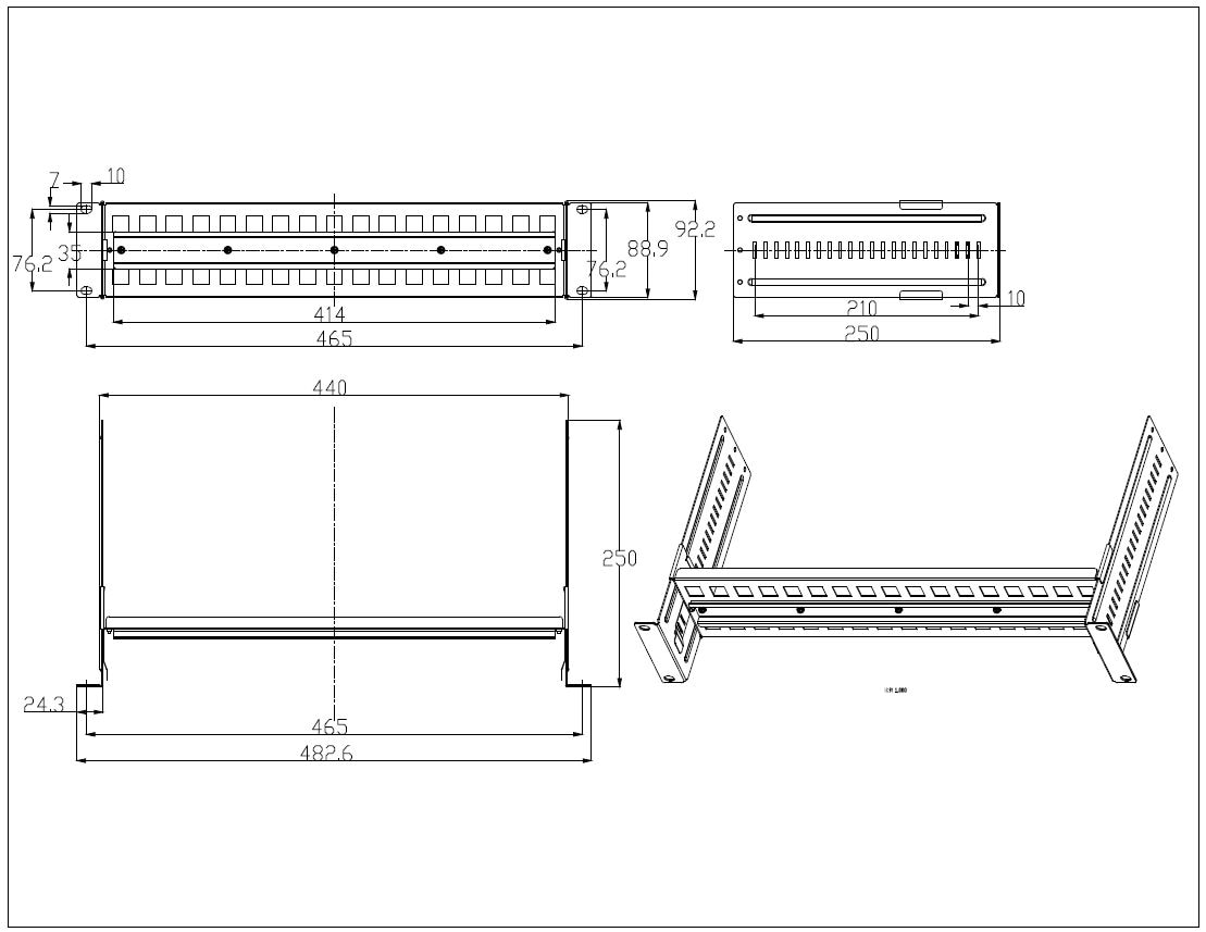 Soporte Rackeable 19" para Switch Industriales Riel DIN - Imagen 6