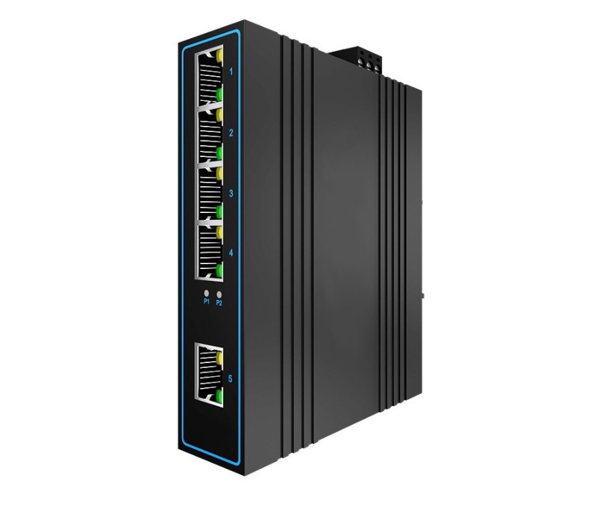 Switch Ethernet Industrial 5 puertos 10/100 Base-T IP40 a Riel DIN - mini Alimentación 24Vdc - Imagen 2