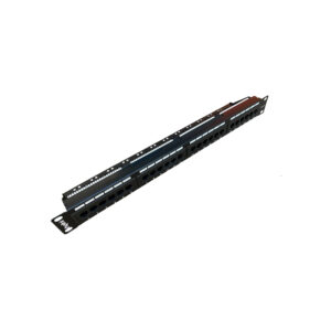 Patch Panel 24 posiciones ponchadas Cat6 Negro
