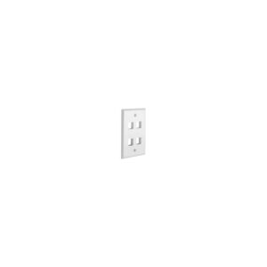 EXELINK Face plate 4 posiciones Net-Key Blanco
